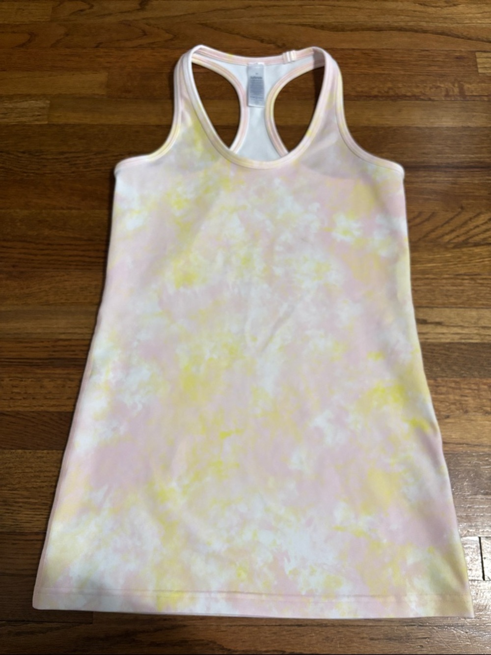 Ivivva girls racerback tank top yellow pink white